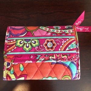 Pink and green Vera Bradley wallet- fun